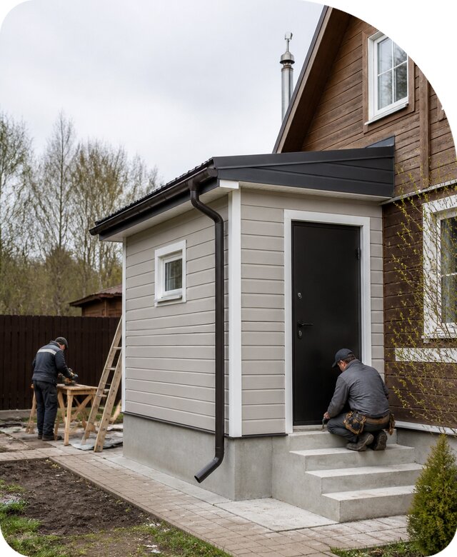 Пристройка санузла в Пскове под ключ от 456750 р. | РадиДОМА-Пск